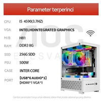 SKY - AOC PC Gaming Intel i5 9400F Fullset SSD 512GB RX580 GTX1650 RTX3050 WiFi Bluetooth Komputer G