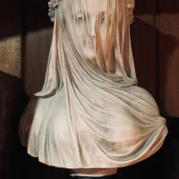 The Veiled Lady Gothic Sculpture Bust Cloaked Woman Statue Macabre Art Oddities Home Decor Library D