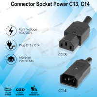 Connector Socket Power IEC 320 C14 -C13 - 10A-250V