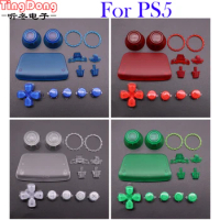 Clear Transparent Color Buttons Key Replacement For Sony Ps5 PS5 Controller Shell Cover Joystick D-Pad Share Button