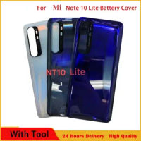 6.47'' 3D Glass For Xiaomi Mi Note 10 Lite Battery Cover Rear Back Door Housing Case Mi Note 10 Lite Battery Housing
