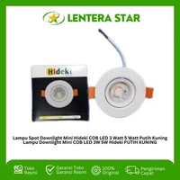 Lampu Spot Downlight Mini Hideki COB LED 3 Watt 5 Watt Putih Kuning Lampu Downlight Mini COB LED 5 W