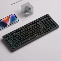 131 Key Black PBT Keycap Backlit RGB OEM Profile Side Print Shine Through Keycaps for Cherry MX Mechanical Gaming Keyboard