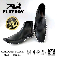 SEPATU PANTOFEL PRIA KULIT Sapi SEPATU KANTOR KERJA FORMAL PLAYBOY BERKUALITAS Fantofel Hitam Shoes