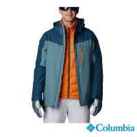 【Columbia 哥倫比亞 官方旗艦】男款-WhirlibirdOmni-TechOT防水鋁點保暖兩件式外套-灰綠(UWE11550GG/HF)