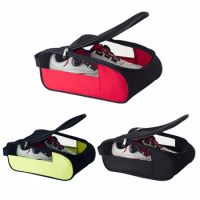 Portable Golf Shoes Bag Zipper Shoe Case Breathable Water Resistant Carrier Shoe Accessory Black Green Red Drop Ship