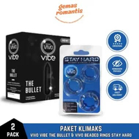 Paket Klimaks Maksimal Vivo Vibe The Bullet + Vivo Beaded Rings Stay Hard