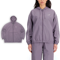 NEW BALANCE 外套 Essentials Woven Jacket 女款 紫 寬版 連帽外套 NB 紐巴倫(WJ33502SHW)