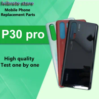 New glass Battery Back Rear Cover Door Housing For Huawei P30 pro Battery Cover for huawei P30pro back shell Replacement