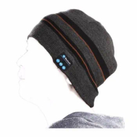 200pcs Wireless Bluetooth V4.2 Beanie Knitted Winter Outdoor Running Hat Headset Mic Headphone Music Headbands Sport Smart Cap