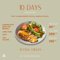 JL - 10 Days Package Chicken Breast with Aji Amarillo Sauce (Save More)
