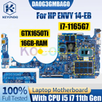 DA0G3GMBAG0 For HP ENVY 14-EB Notebook Mainboard i5 i7 11th Gen GTX1650Ti RAM 16GB L85348-005 Laptop Motherboard Full Tested