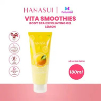 HANASUI Body Spa Exfoliating Gel 180ml | Gel perontok daki bolot | Vita 8 Complex HANASUI Spa- Lemon