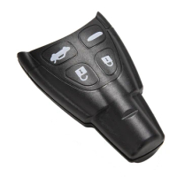 4 Button Smartkey Plus Pad Remote Key Shell Cases Fob uncut blade For SAAB 93 95 9-3 9-5 WF 1PC