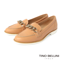 Tino Bellini 義大利進口環形鍊釦樂福鞋-米