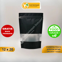 ISI 100 Standing Pouch Metalized Window Ziplock – Kemasan Premium 90–95 Micron