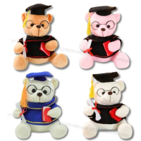 Doctor's Clothing Teddy Bear Doll Plush Toy Small Sitting Bear Doll Boys Girls Students Graduation Gift