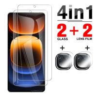 4in1 Anti-scratch tempered glass For vivo iQOO 12 2023 iQOO12 Clear protective glass 6.78 inches Lens Screen Protector V2307A