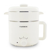【FURIMORI 富力森】1.2L雙層防燙隔熱不銹鋼蒸煮美食鍋(FU-EH126)