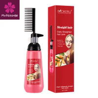 Mokeru 150ml Natural Argan Oil Extract Keratin Smoothing Cream Shiny Hair Straightening Cream for Woman Fast Relaxer Cream