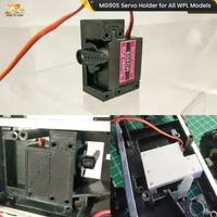 MG90S Servo Holder for All WPL Models - Dudukan Servo RC Car 3D Print Hitam