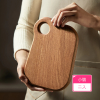 【Dagebeno荷生活】天然材質原木健康砧板 麵包起士水果兒童食品料理菜板(小號2入)