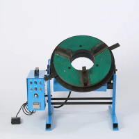 HD-100 Welding Positioner 100KG Rotary Welding Table With WP400 Chuck Center Holes 140mm