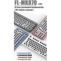 MK870 87 keys DIY USB Wired Mechanical Gaming Keyboard Type C Hot Swapping Socket PCB Programming Keyboard Kit RGB Backlit