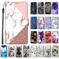 Flower Pattern Flip Case For Xiaomi Poco X3 Pro Cases For Xiomi Poco X3 PocoX3 NFC Wallet Leather Phone Case Stand Book Cover