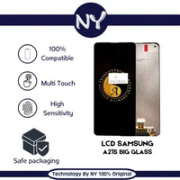 NY PREMIUM LCD SAMSUNG A21S BLACK BIG GLASS