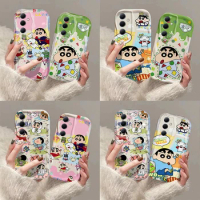 Anime Crayons Shin-chans 3D Wave Case For iPhone 15 14 13 12 11 Pro Max Mini X XR XSMAX 8 7 6S Plus Soft Silicone Cover