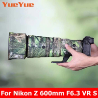 Lens Camouflage Coat For Nikon Z 600mm F6.3 VR S Waterproof Rain Cover Sleeve Case Nylon Cloth For NIKKOR Z600 F/6.3 600 6.3