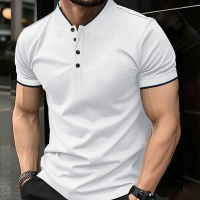 2026 Summer Short-Sleeve Baseball Collar Polo Shirt