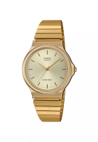Casio Watches Men's Analog Watch MQ-24-9E Stainless Steel Band Gold Watch