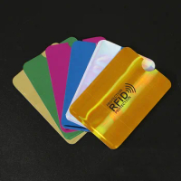 5/10pcs Aluminium Anti Rfid Wallet Blocking Reader Lock Bank Card Holder Id Bank Card Case Metal Credit NFC Holder 6.3*9.1cm