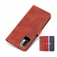 High Quality Flip Cover Fitted Case for Xiaomi Poco M3 Pro 5G / POCO M3 Leather Phone Bags Case Holster with closing strap AZNS