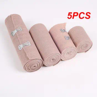 5PCS Hemostatic Bandage Breathable Bandage Skin Color Emergency Care Bandage Outdoor Emergency Equipment Bandage Gauze