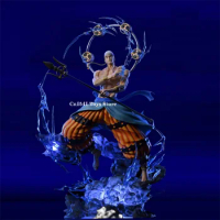 33cm Anime MAX Enel Figure One Piece Figurine GK Thunder God Enel Action Figure Eneru Statue Led Model PVC Collection Doll Toys