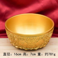 純銅日進斗金銅錢缸聚財黃銅米缸招財進寶銅缸轉聚寶盆擺件銅碗