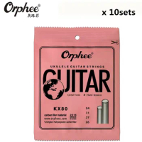 10 set Orphee KX80 Nylon Carbon Fiber Ukulele Strings Hawaii Guitar 4 Strings For Ukulele Soprano Concert Tenor