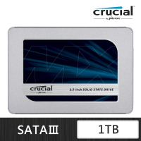 Crucial 美光 MX500 1TB SATA ssd固態硬碟 (CT1000MX500SSD1) 讀 560M/寫510M