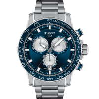 【TISSOT 天梭】官方授權 Supersport 三眼計時手錶 送行動電源 畢業禮物(T1256171104100)