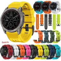 Sports Silicone QuickFit Watchbands Strap For Garmin Fenix 7X 7 6 6X Pro 5 5X Plus 3 3HR Bracelet Smartwatch 22 26mm Accessorie