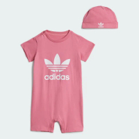 【adidas 愛迪達】運動套裝 連身衣/帽子 嬰幼童裝 - Originals IY0748