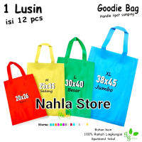 Goodie Bag/tas hajatan,tas kain spundbond teng teng, Harga (LUSINAN/12 Pcs)