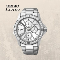 Seiko Lord SRLZ87 SRLZ87P1 39 mm Swarovski Multifunction Quartz Original Jam Tangan Wanita