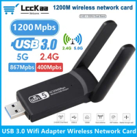 USB 3.0 Wifi Adapter Antenna Wifi USB 1200Mbps Wifi Adapter Wireless Ethernet Wifi Dongle Network Card For PC Desktop Laptop