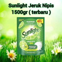 Sunlight sabun cuci piring 1500gr 1500ml 1,5l jeruk nipis isi ulang refill