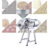 220VCommercial Grain Grinder Flour Mill Machinery Mini Electric Flour Pepper Mill Superfine Wheat Powder Machine