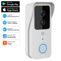 Tuya WiFi Smart Video Doorbell Wireless Door Bell IP Camera Two-Way Video Intercom With HD IR Night Vision Smart Home Security